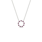 Load image into Gallery viewer, 0.50-ct.-circle-pink-sapphire-anniversary-pendant-in-FDPD11271GSADRPI-0.50CT -NL-WG