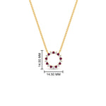 Load image into Gallery viewer, 0.50-ct.-circle-pink-sapphire-anniversary-pendant-in-FDPD11271GSADRPI-0.50CT -NL-YG