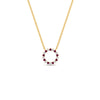 Load image into Gallery viewer, 0.50-ct.-circle-pink-sapphire-anniversary-pendant-in-FDPD11271GSADRPI-0.50CT -NL-YG