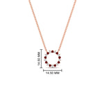 Load image into Gallery viewer, 0.50-ct.-circle-ruby-anniversary-pendant-in-FDPD11271GRUDR-0.50CT -NL-RG