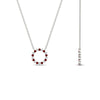 Load image into Gallery viewer, 0.50-ct.-circle-ruby-anniversary-pendant-in-FDPD11271GRUDR-0.50CT -NL-WG