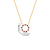 Load image into Gallery viewer, 0.50-ct.-circle-ruby-anniversary-pendant-in-FDPD11271GRUDR-0.50CT -NL-YG