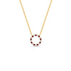 Load image into Gallery viewer, 0.50-ct.-circle-ruby-anniversary-pendant-in-FDPD11271GRUDR-0.50CT -NL-YG