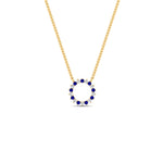 Load image into Gallery viewer, 0.50-ct.-circle-sapphire-anniversary-pendant-in-FDPD11271GSABL-0.50CT -NL-YG