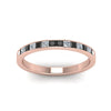 Load image into Gallery viewer, 0.50-ct.-princess-cut-channel-wedding-ring-for-her-with-black-diamond-in-14K-rose-gold-FD8382-0.50CTBGBLACKANGLE5-NL-RG