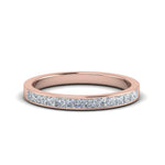 Load image into Gallery viewer, 0.50-ct.-princess-cut-diamond-channel-wedding-ring-for-her-in-14K-rose-gold-FD8382-0.50CTBNL-RG