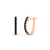 Load image into Gallery viewer, 0.50-ctw-huggie-hoop-black-diamond-earrings-in-rose-gold-FDEAR11260GBLACKANGLE2-0.50-NL-RG