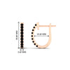 Load image into Gallery viewer, 0.50-ctw-huggie-hoop-black-diamond-earrings-in-rose-gold-FDEAR11260GBLACKANGLE2-0.50-NL-RG