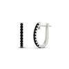 Load image into Gallery viewer, 0.50-ctw-huggie-hoop-black-diamond-earrings-in-white-gold-FDEAR11260GBLACKANGLE2-0.50-NL-WG