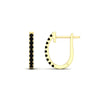 Load image into Gallery viewer, 0.50-ctw-huggie-hoop-black-diamond-earrings-in-yellow-gold-FDEAR11260GBLACKANGLE2-0.50-NL-YG