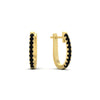 Load image into Gallery viewer, 0.50-ctw-huggie-hoop-black-diamond-earrings-in-yellow-gold-FDEAR11260GBLACKANGLE2-0.50-NL-YG