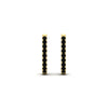 Load image into Gallery viewer, 0.50-ctw-huggie-hoop-black-diamond-earrings-in-yellow-gold-FDEAR11260GBLACKANGLE2-0.50-NL-YG