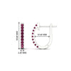 Load image into Gallery viewer, 0.50-ctw-huggie-hoop-pink-sapphire-earrings-in-white-gold-FDEAR11260GSADRPIANGLE2-0.50-NL-WG