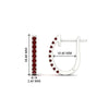 Load image into Gallery viewer, 0.50-ctw-huggie-hoop-ruby-earrings-in-white-gold-FDEAR11260GRUDRANGLE2-0.50-NL-WG