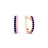 Load image into Gallery viewer, 0.50-ctw-huggie-hoop-sapphire-earrings-in-rose-gold-FDEAR11260GSABLANGLE2-0.50-NL-RG