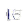 Load image into Gallery viewer, 0.50-ctw-huggie-hoop-sapphire-earrings-in-white-gold-FDEAR11260GSABLANGLE2-0.50-NL-WG