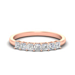 Load image into Gallery viewer, 0.70-carat-basket-prong-7-asscher-cut-anniversary-ring-in-rose-gold-fdwb8008assleep-0.75ct-nl-rg.jpg?v=1774260284