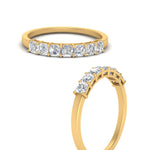 Load image into Gallery viewer, 0.70-carat-basket-prong-7-asscher-cut-anniversary-ring-in-yellow-gold-FD10118B-0.10-ANGLE3-NL-YG