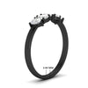 Load image into Gallery viewer, 0.75-carat-5-stone-wedding-band-diamond-teardrop-in-black-gold-fdwb8008peangle2-0.75ct-nl-bg-hw