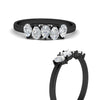 Load image into Gallery viewer, 0.75-carat-5-stone-wedding-band-diamond-teardrop-in-black-gold-fdwb8008peangle3-0.75ct-nl-bg