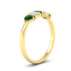 Load image into Gallery viewer, 0.75-carat-5-stone-wedding-band-emerald-teardrop-in-yellow-gold-fdwb8008pegemgrangle2-0.75ct-nl-yg.jpg