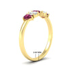 Load image into Gallery viewer, 0.75-carat-5-stone-wedding-band-pink-sapphire-teardrop-in-yellow-gold-fdwb8008pegsadrpiangle2-0.75ct-nl-yg-hw.jpg