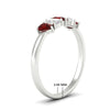Load image into Gallery viewer, 0.75-carat-5-stone-wedding-band-ruby-teardrop-in-white-gold-fdwb8008pegrudrangle2-0.75ct-nl-wg-hw.jpg