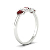 Load image into Gallery viewer, 0.75-carat-5-stone-wedding-band-ruby-teardrop-in-white-gold-fdwb8008pegrudrangle2-0.75ct-nl-wg.jpg