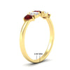 Load image into Gallery viewer, 0.75-carat-5-stone-wedding-band-ruby-teardrop-in-yellow-gold-fdwb8008pegrudrangle2-0.75ct-nl-yg-hw.jpg