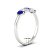 Load image into Gallery viewer, 0.75-carat-5-stone-wedding-band-sapphire-teardrop-in-white-gold-fdwb8008pegsablangle2-0.75ct-nl-wg-hw.jpg