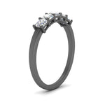 Load image into Gallery viewer, 0.75-carat-basket-5-asscher-cut-wedding-ring-in-black-gold-FD10118B-0.15-ANGLE3-NL-BG
