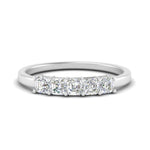 Load image into Gallery viewer, 0.75-carat-basket-5-asscher-cut-wedding-ring-in-white-gold-FD10118B-0.15-ANGLE3-NL-WG