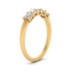 Load image into Gallery viewer, 0.75-carat-basket-5-asscher-cut-wedding-ring-in-yellow-gold-FD10118B-0.15-ANGLE3-NL-YG