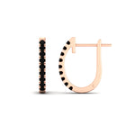 Load image into Gallery viewer, 0.75-carat-classic-black-diamond-huggie-hoop-earring-in-rose-gold-FDEAR11260GBLACKANGLE2-0.75-NL-RG