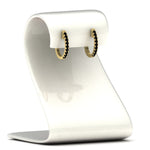 Load image into Gallery viewer, 0.75-carat-classic-black-diamond-huggie-hoop-earring-in-yellow-gold-FDEAR11260GBLACKANGLE2-0.75-NL-YG