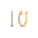 Load image into Gallery viewer, 0.75-carat-classic-diamond-huggie-hoop-earring-in-yellow-gold-FDEAR11260ANGLE2-0.75-NL-YG