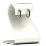 Load image into Gallery viewer, 0.75-carat-classic-emerald-huggie-hoop-earring-in-white-gold-FDEAR11260GEMGRANGLE2-0.75-NL-WG