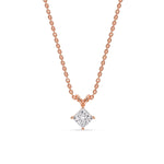 Load image into Gallery viewer, 0.75-carat-princess-cut-kite-solitaire-diamond-pendant-in-rose-gold-FDPD10811prangle1-0.75_ct-rg?v=1758014492