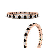 Load image into Gallery viewer, 0.75-carat-round-cut-bezel-set-diamond-and-black-diamond-eternity-wedding-band-in-rose-gold-FD8072ROBGBLACKANGLE3-0.72CT-NL-RG?v=1774347027