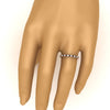 Load image into Gallery viewer, 0.75-carat-round-cut-bezel-set-diamond-and-black-diamond-eternity-wedding-band-in-rose-gold-FD8072ROBGBLACKHAND-0.72CT-NL-RG?v=1774347027