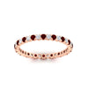 Load image into Gallery viewer, 0.75-carat-round-cut-bezel-set-diamond-and-ruby-eternity-wedding-band-in-rose-gold-FD8072ROBGRUDRANGLE5-0.72CT-NL-RG?v=1774347027