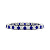 Load image into Gallery viewer, 0.75-carat-round-cut-bezel-set-diamond-and-sapphire-eternity-wedding-band-in-white-gold-FD8072ROBGSABL-0.72CT-NL-WG?v=1774347027