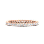 Load image into Gallery viewer, 0.75-carat-round-cut-bezel-set-diamond-eternity-wedding-band-in-rose-gold-FD8072ROB-0.72CT-NL-RG?v=1774347027