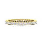 Load image into Gallery viewer, 0.75-carat-round-cut-bezel-set-diamond-eternity-wedding-band-in-yellow-gold-FD8072ROB-0.72CT-NL-YG?v=1751956576