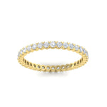 Load image into Gallery viewer, 0.75-carat-round-cut-bezel-set-diamond-eternity-wedding-band-in-yellow-gold-FD8072ROBANGLE5-0.72CT-NL-YG?v=1751956576