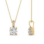 Load image into Gallery viewer, 0.75-carat-round-cut-diamond-filigree-pendant-in-FDPD10681RO-0.75CTANGLE2-NL-YG