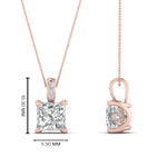 Load image into Gallery viewer, 0.75-carat-square-cut-diamond-filigree-pendant-in-FDPD10681PR-0.75CTANGLE2-NL-RG