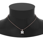 Load image into Gallery viewer, 0.75-carat-square-cut-diamond-filigree-pendant-in-FDPD10681PR-0.75CTANGLE2-NL-RG