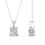 Load image into Gallery viewer, 0.75-carat-square-cut-diamond-filigree-pendant-in-FDPD10681PR-0.75CTANGLE2-NL-WG