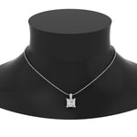 Load image into Gallery viewer, 0.75-carat-square-cut-diamond-filigree-pendant-in-FDPD10681PR-0.75CTANGLE2-NL-WG